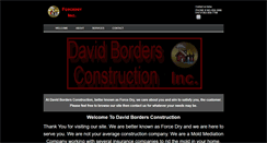 Desktop Screenshot of davidbordersconstruction.com